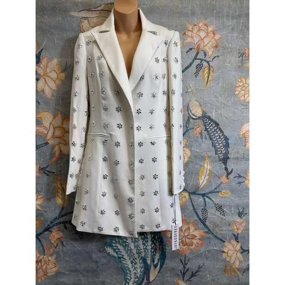 Anthropologie Ace Crystal Tuxedo Dress $400 - Picture 7 of 11